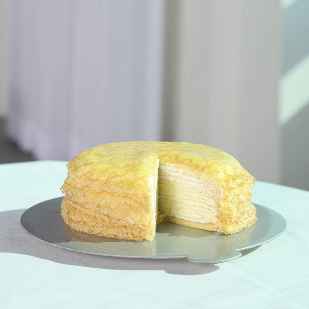 데르뜨 커스터드 크레이프 케이크 800g_냉동