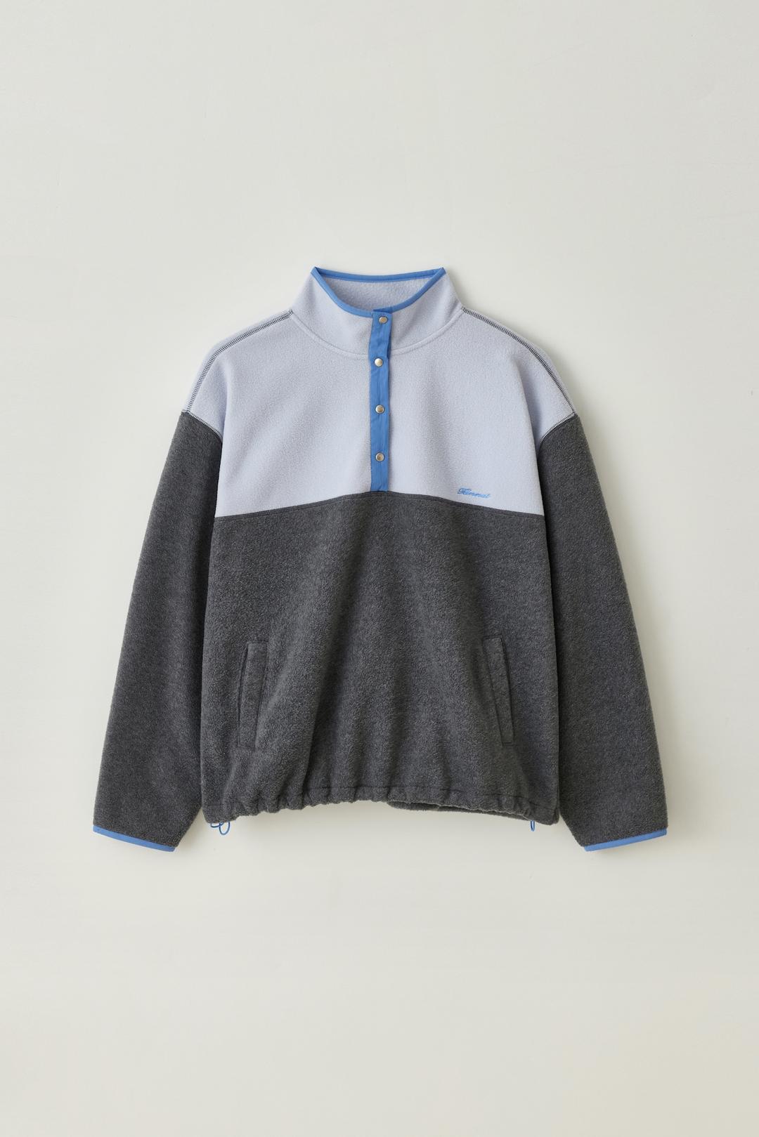 T/T Sob fleece anorak (blue gray)