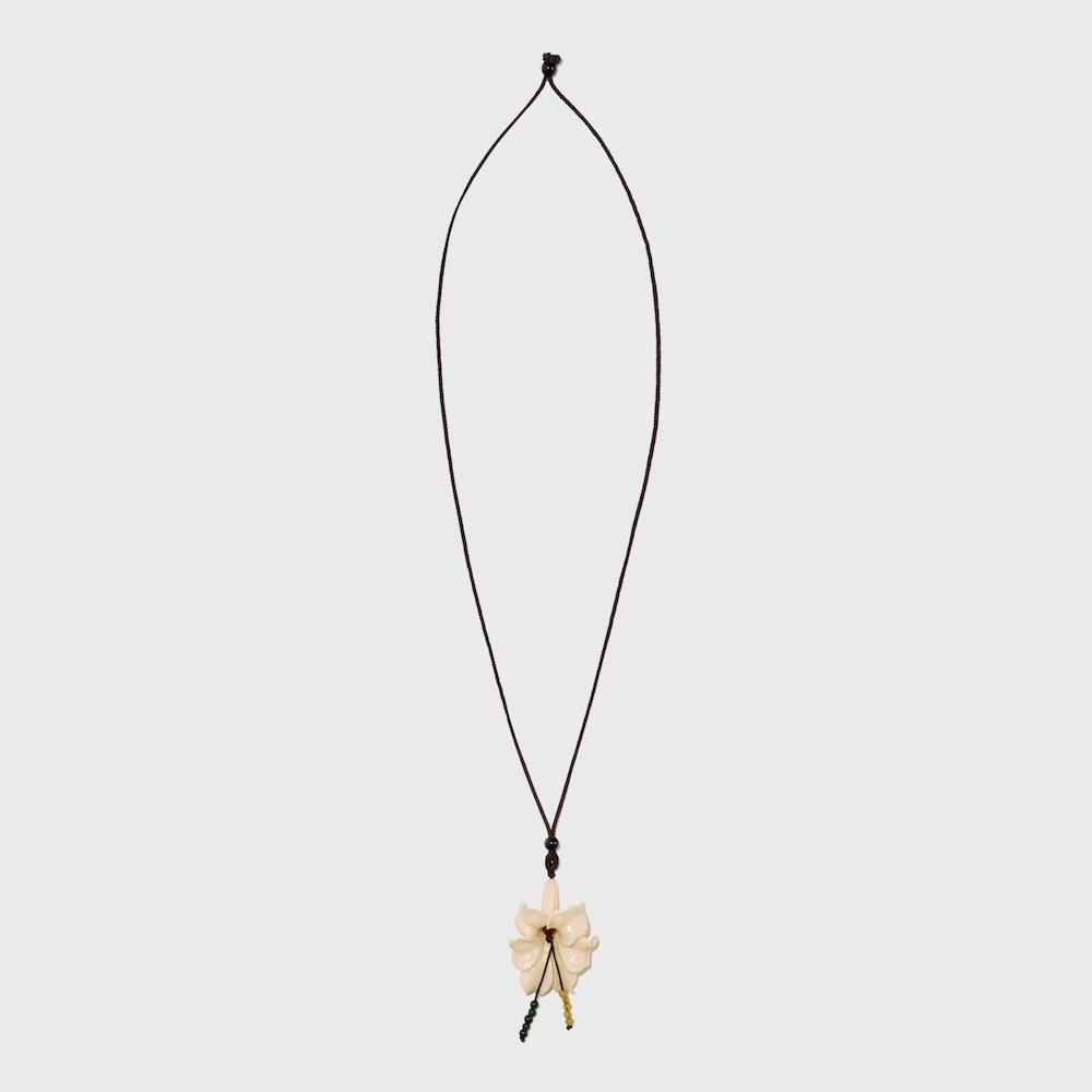 FLORAL GEM NECKLACE (IVORY)