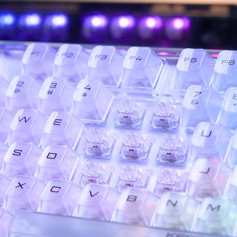 K500F MACHENIKE WHITE GR CRYSTAL 기계식 키보드