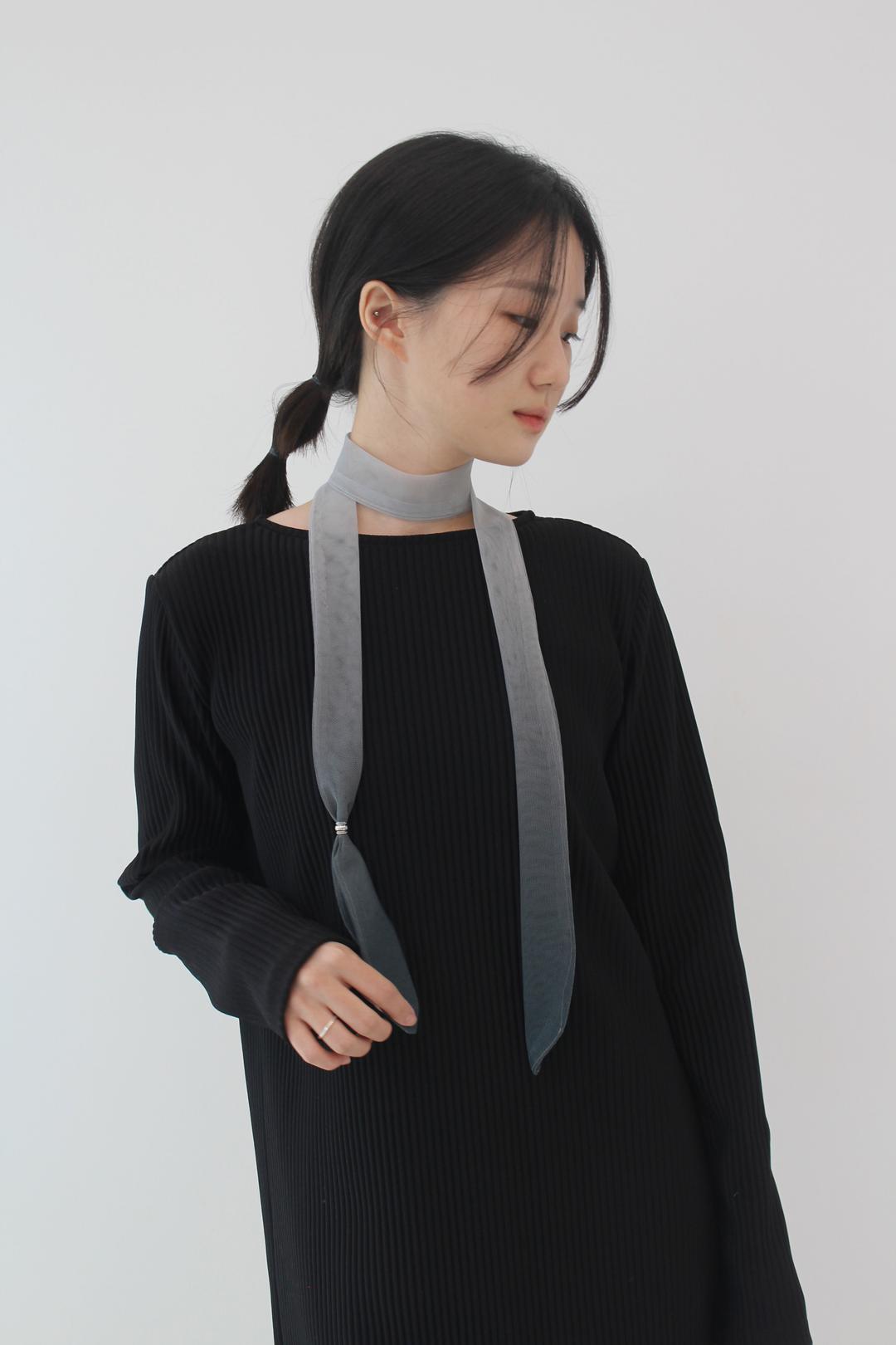 제작기간 일주일 소요[Two - tone Mesh Scarf] 메쉬 스카프