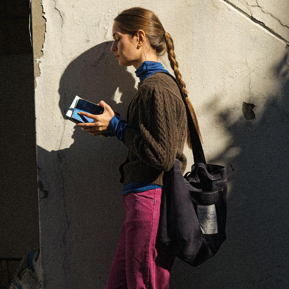 VINTAGE CANVAS CROSS BAG - 4COLORS