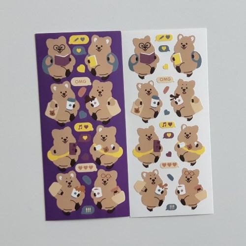 영이의숲_바쁘다 바빠 현대사회 꽃카 씰스티커