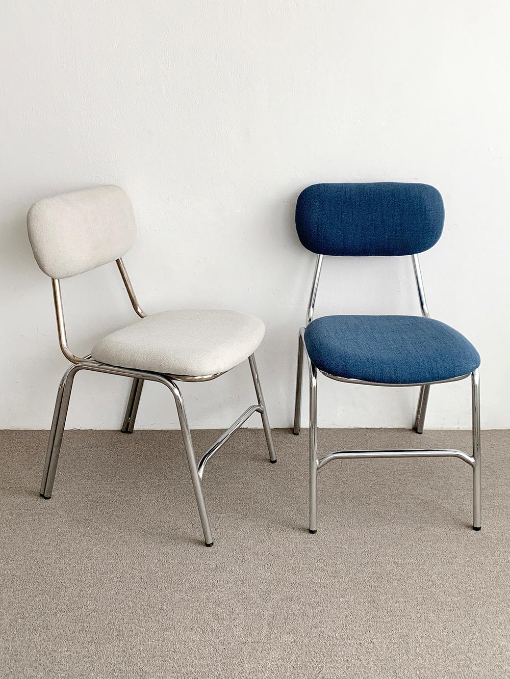 musk fabric steal chair (머스크 패브릭 체어)