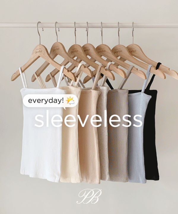 퍼빗 [뉴컬러추가/봄만능코디🌸][1+1수량할인💗][7만장돌파]단독제작) 에브리데이 슬리브리스 - 6color (부유방삭제핏)