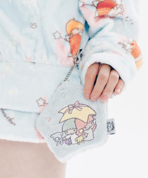 YOUHEE X LITTLE TWIN STAR POUCH KEY RING SKY BLUE
