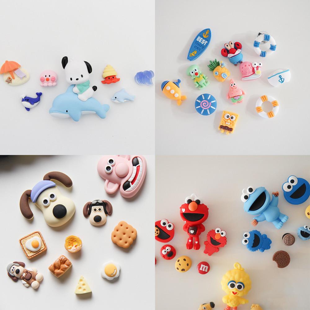 그로밋 스펀지밥 포차코 신발파츠 세트 실내화 꾸미기