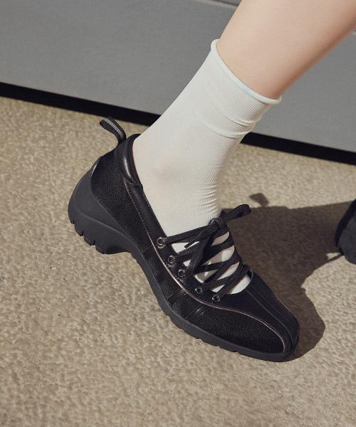 BLISS HEEL LACEUP SNEAKERS - 5 colors