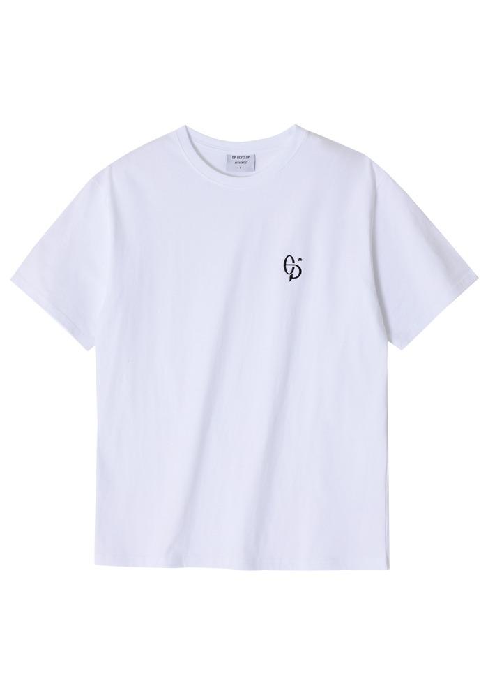 시그니처 심볼 로고 반팔티 화이트