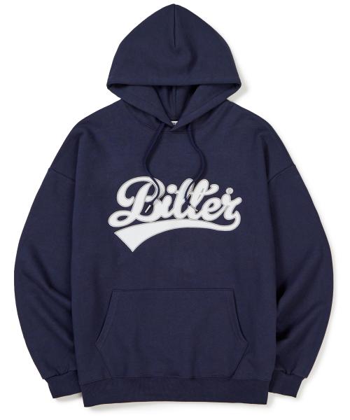 Baseball Logo Hoodie Navy
