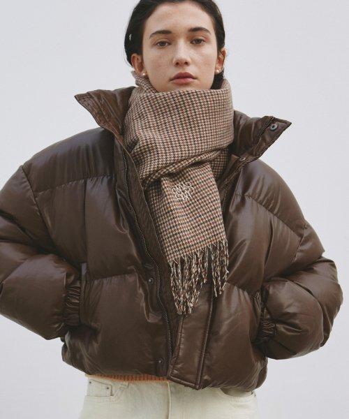 PREMIUM VEGAN LEATHER CROP PADDING_DARK BROWN