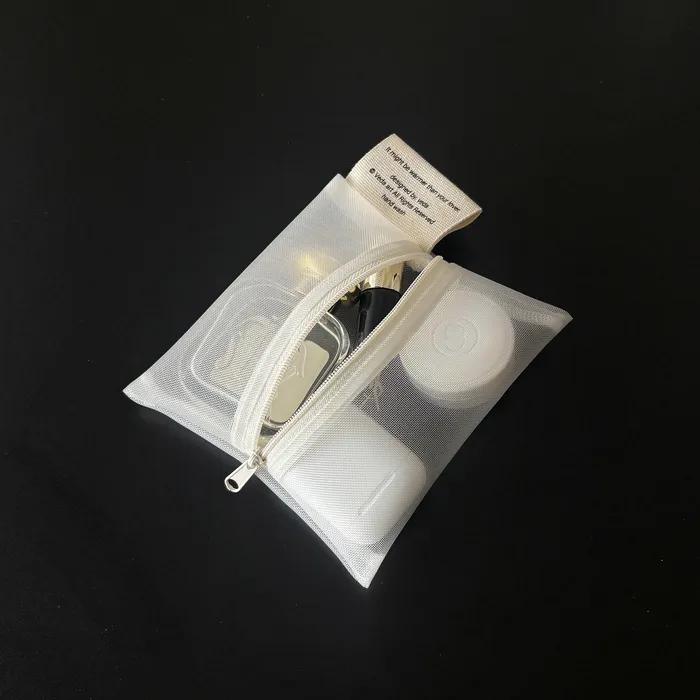 베다 메쉬 화이트 파우치 VEDA ROMANTIC POUCH _MESH WHITE