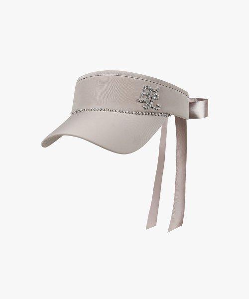 스와로브스키 바이저(베이지)