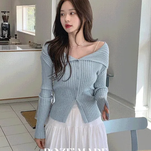 [자체제작] 에이드 세일러 카라 가디건 (6color)