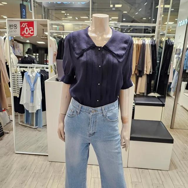 [온앤온]온앤온 이중 레이스카라 블라우스 NJW4MB505_P361976741