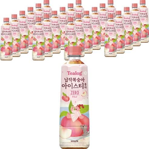 티로그 납작복숭아 아이스티 홍차 제로, 500ml, 24개 - 아이스티음료 | 쿠팡