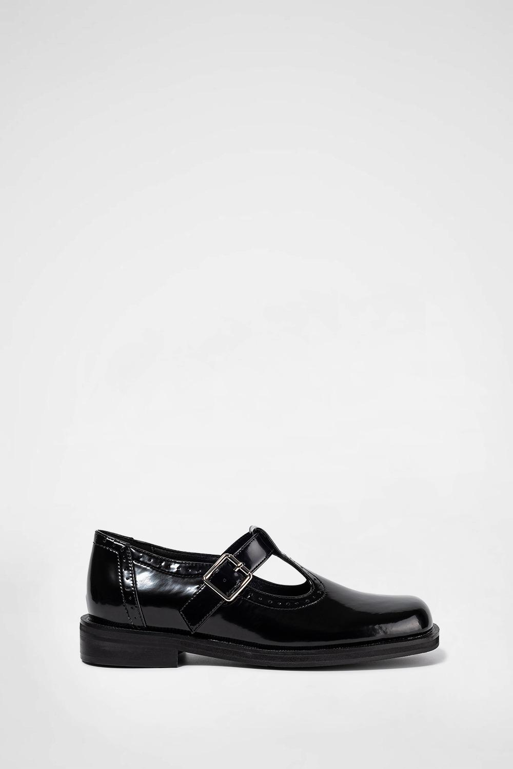[즉시 배송] PUNCHING MARY JANE LOAFER / BLACK