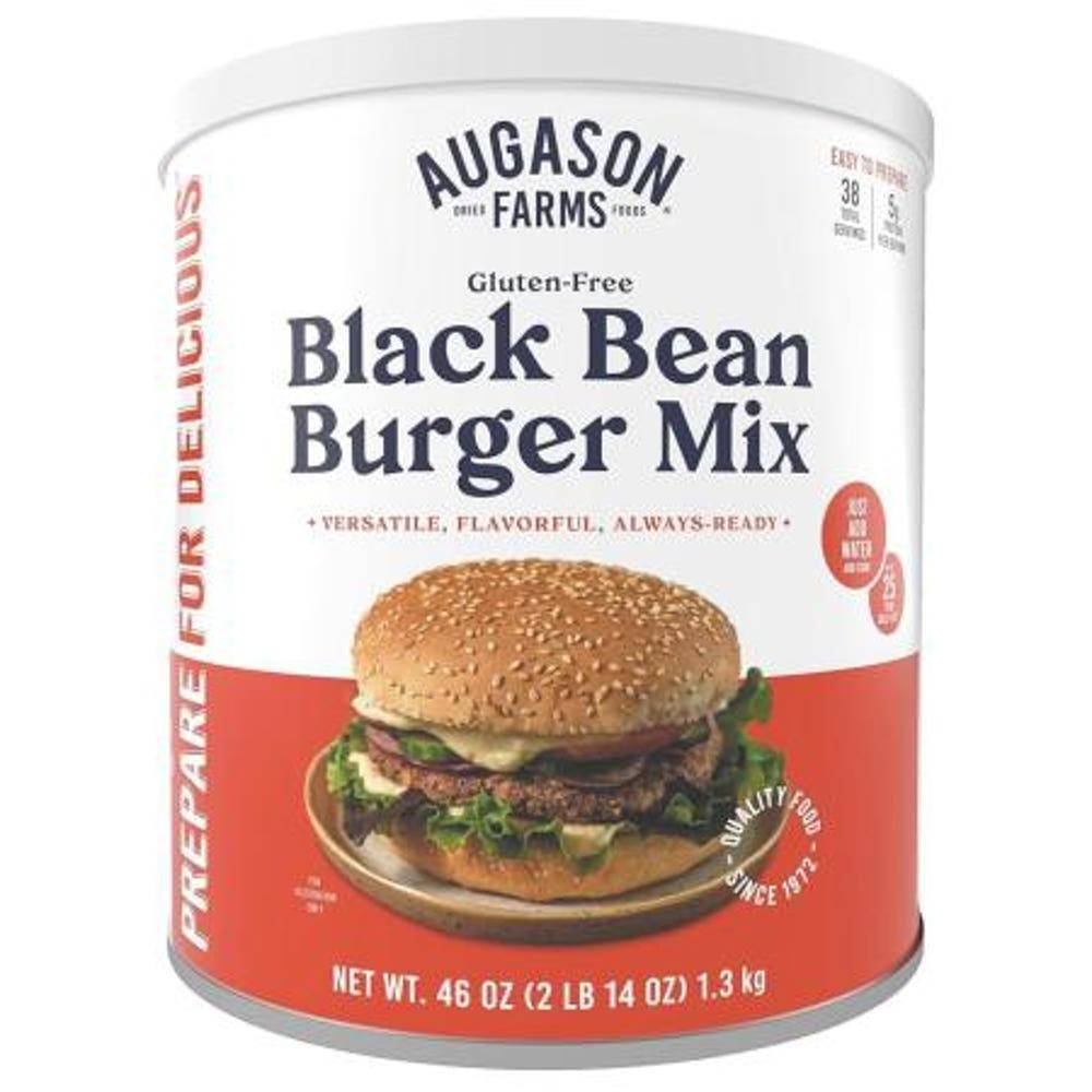 Augason Farms 글루텐 프리 검은콩 버거 09kg2파운드 414ml14온스 No 10 캔 1팩