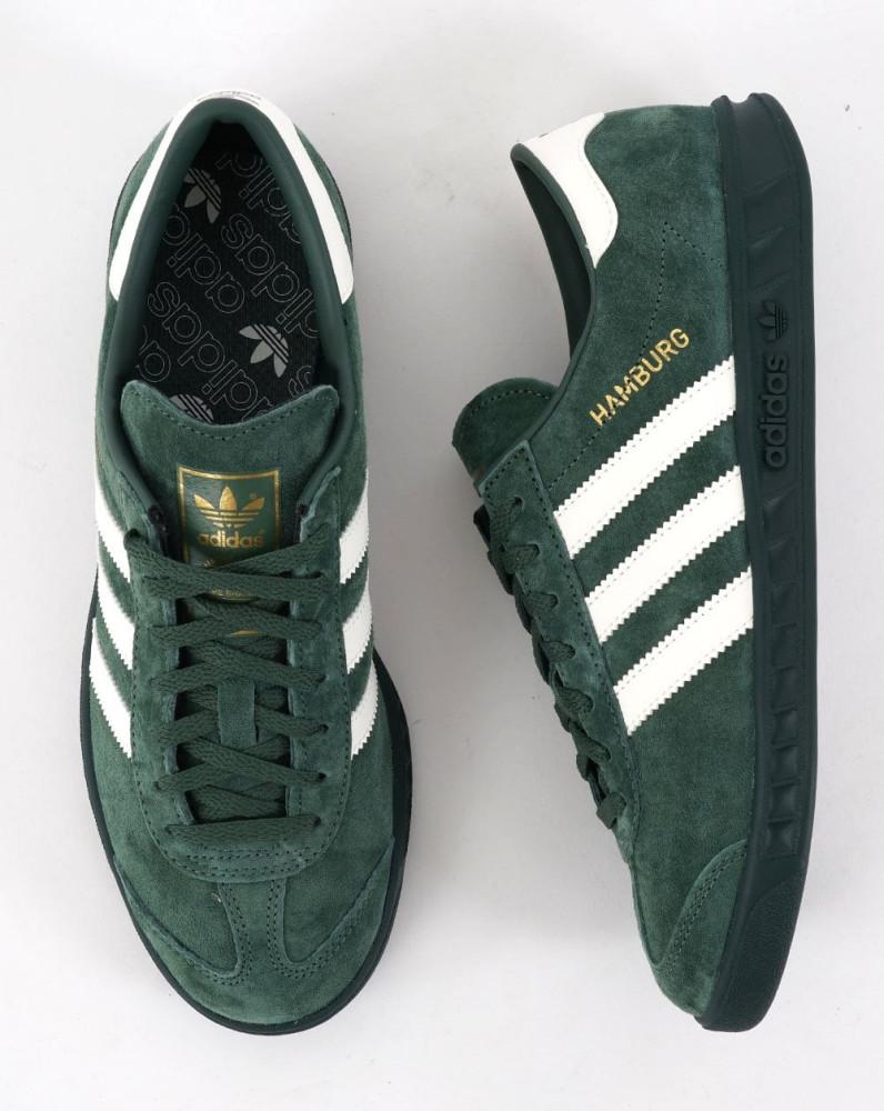 아디다스 함부르크 함부르그 다크 그린 운동화 Adidas Hamburg Green Trainers