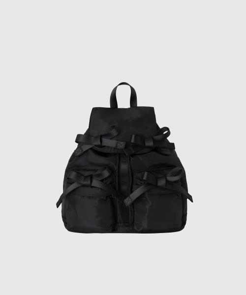 DOUBLE RIBBON BAG_BLACK
