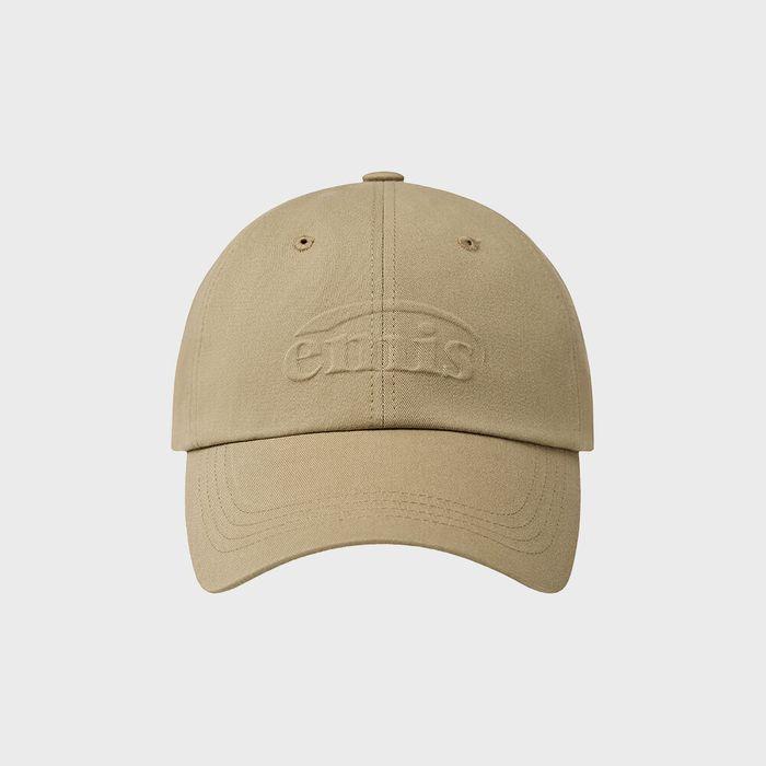 EMBOSSING LOGO BALL CAP-BEIGE
