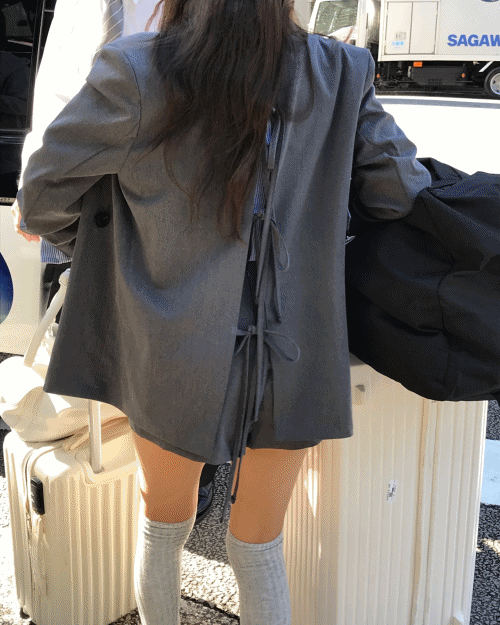 [ 솜다 PICK ]벨스 리본 블레이저 JK