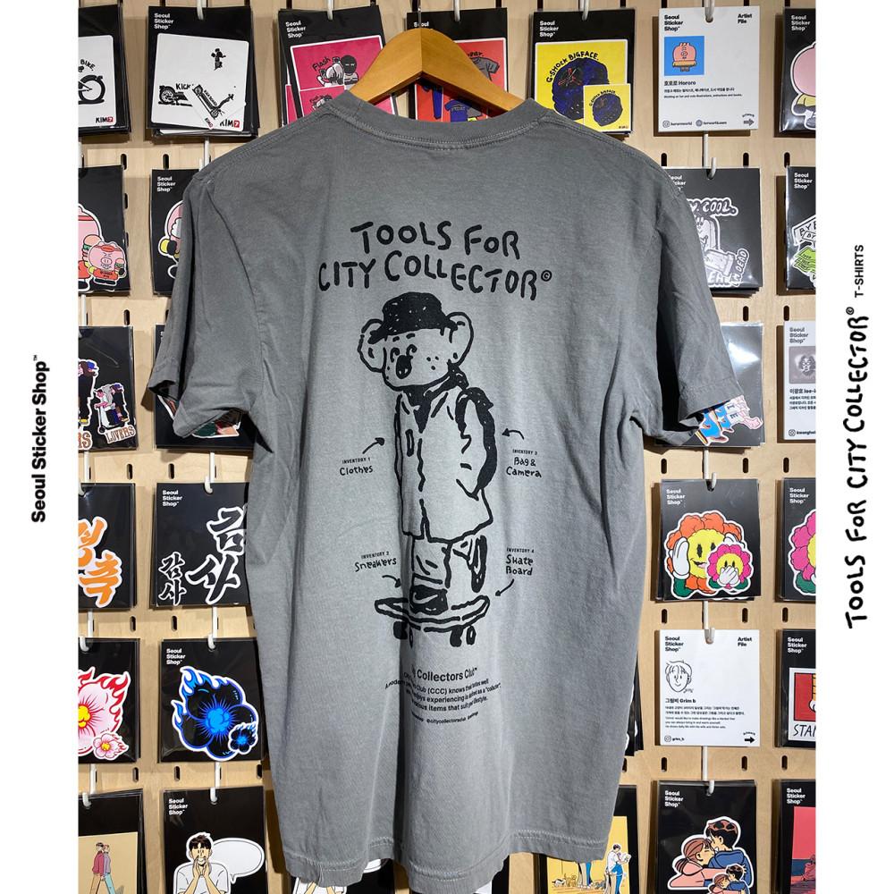 [서울 스티커 샵] City Collector T-shirts (2023 ver) - gray