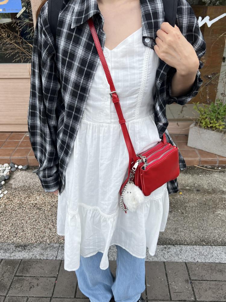 레이스 프릴 뷔스티에 원피스