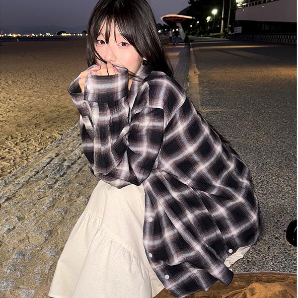 토스트링클체크셔츠