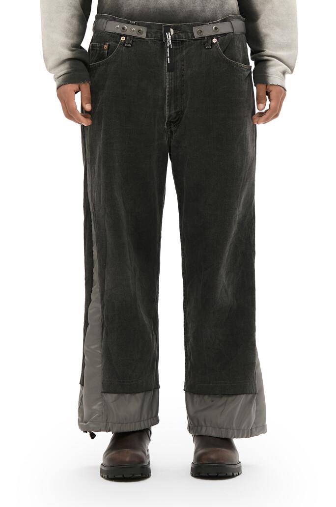 [MUE] 컷팅 패치 워크 데님 팬츠