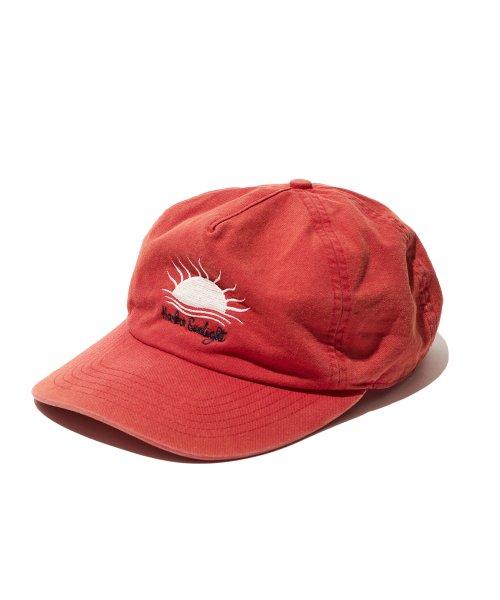 VTG 워시드 선라이트 볼 캡 레드