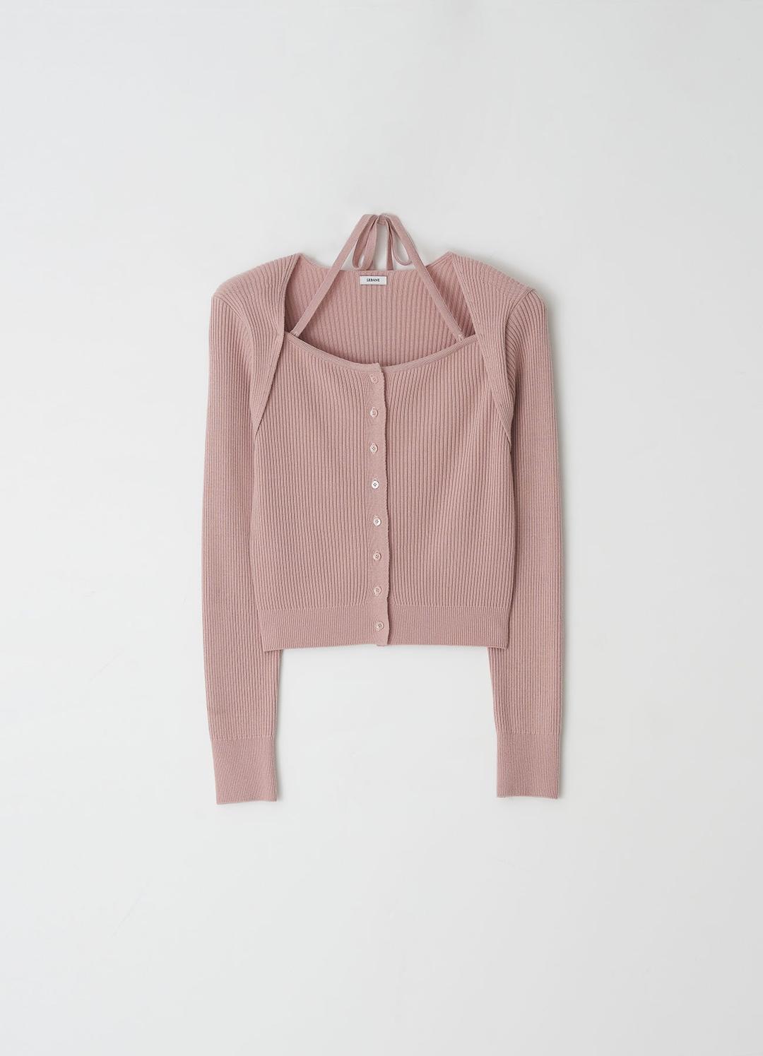 Bonnie Knit Cardigan(Pink)