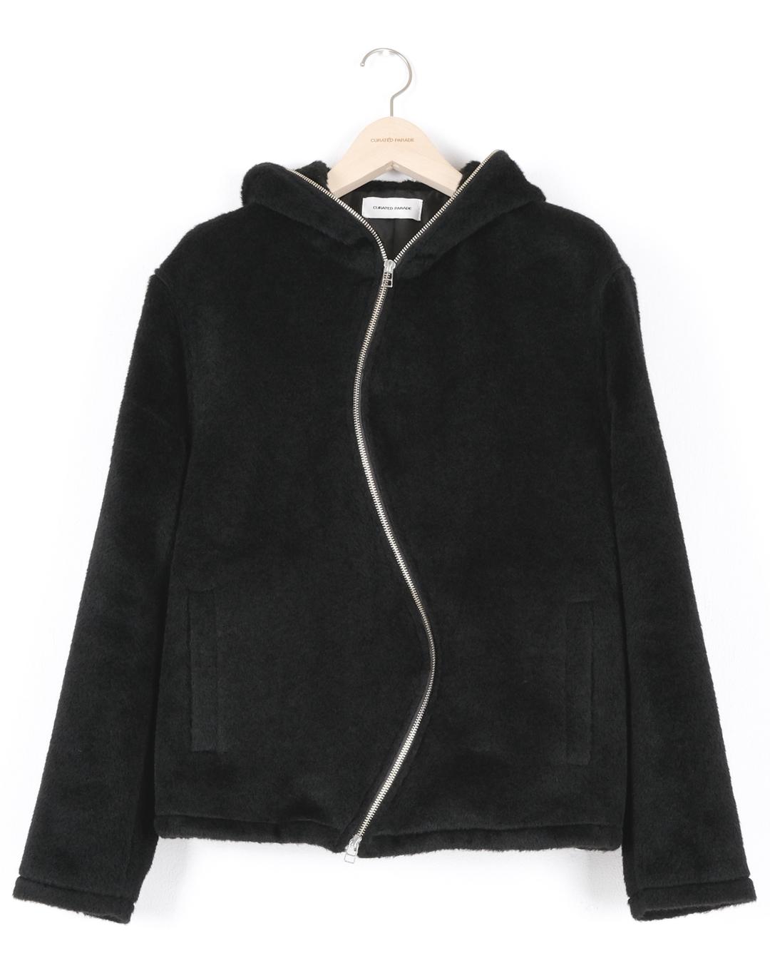 RIVER ZIP HOODIE BLACK