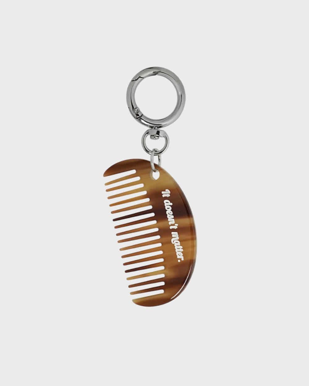 [2 way] Veining comb bagcharm (Brown)