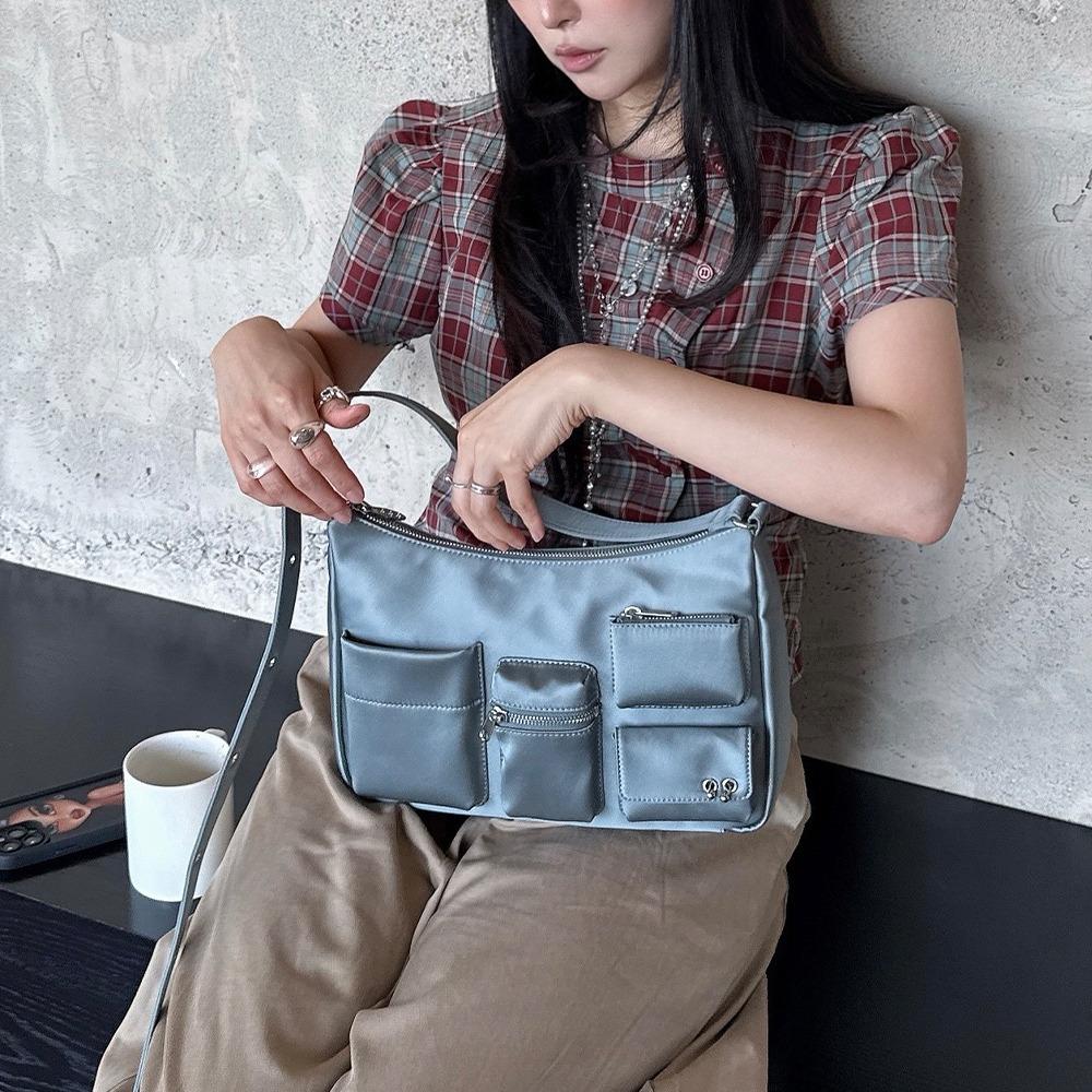 Multi Pocket Shoulder Bag / Mint