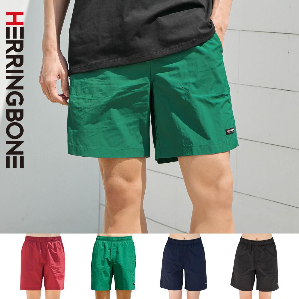 남자 공용 래쉬가드 팬츠 보드숏 수영복 비치웨어 쇼트 반바지 물놀이 AF308M