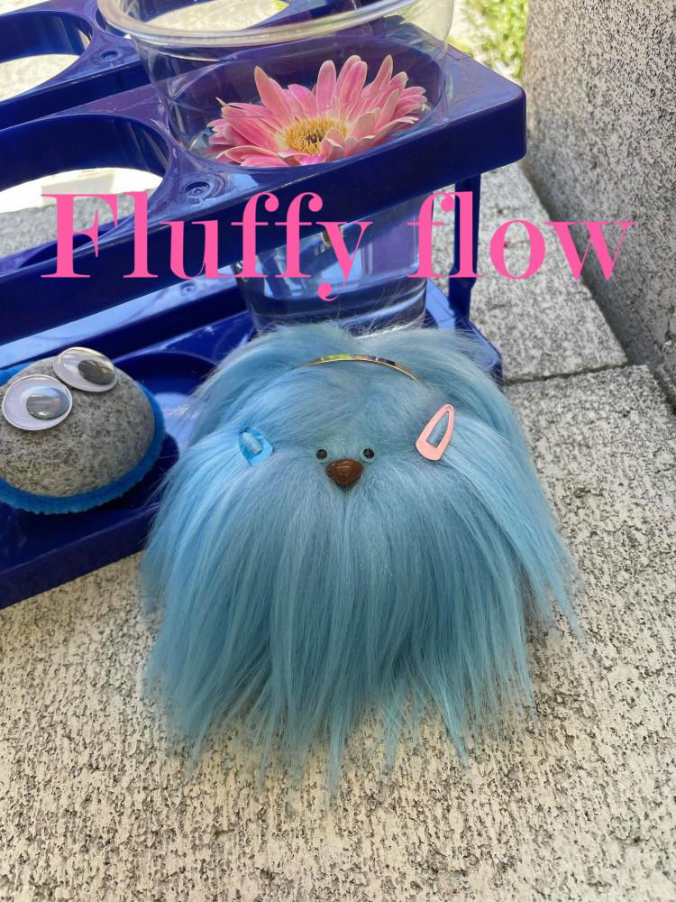 플러피플로우 페이크퍼 몬스터 인형 키링 털원단 파파