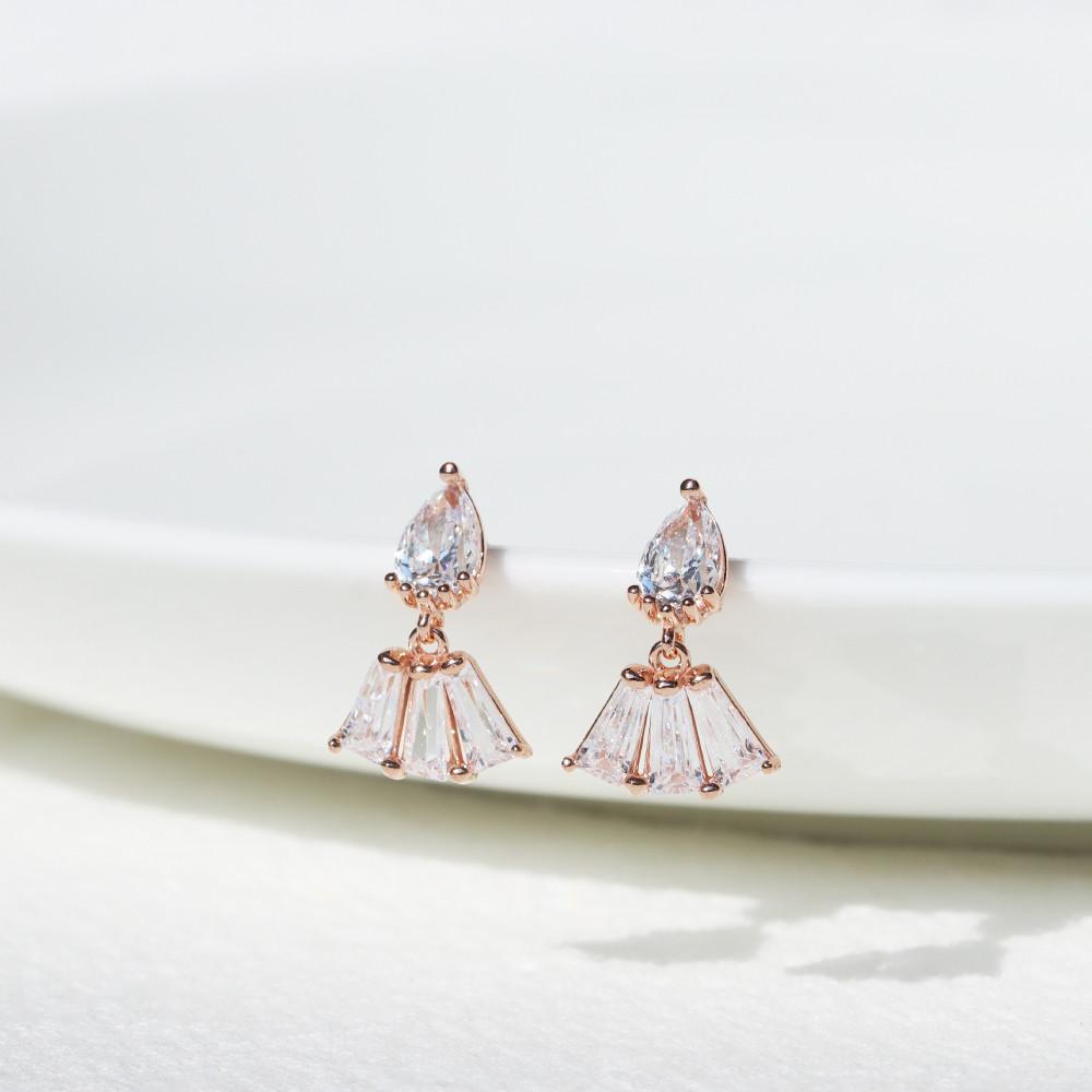 핸섬제이 14K 샹들리에 드롭 귀걸이