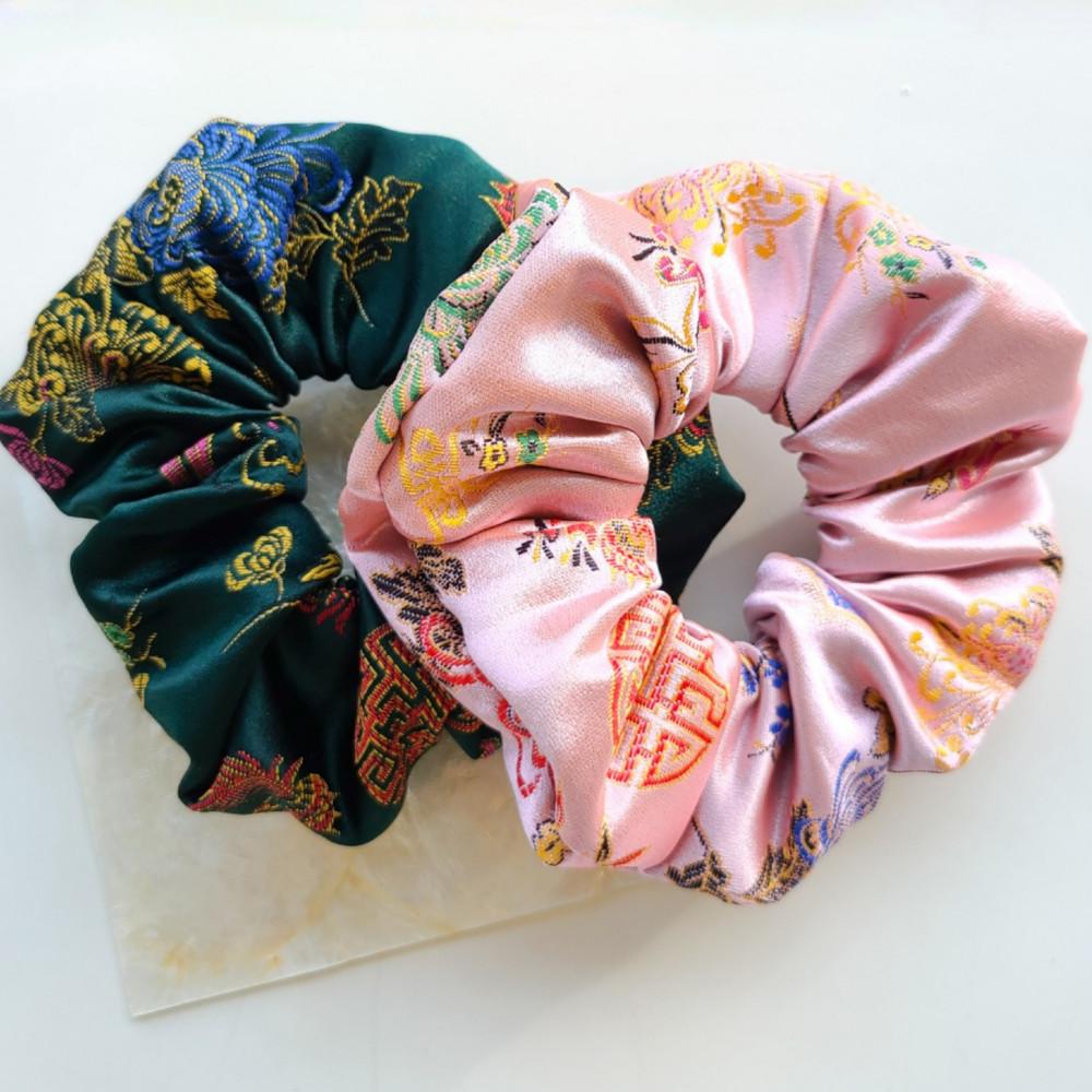 화랑 한복 헤어 스크런치 곱창밴드 곱창머리끈 헤어슈슈 외국인선물