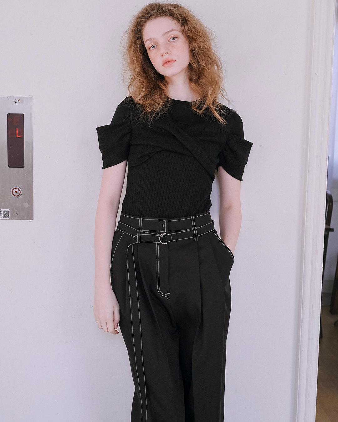 Knotted Layered T-shirt