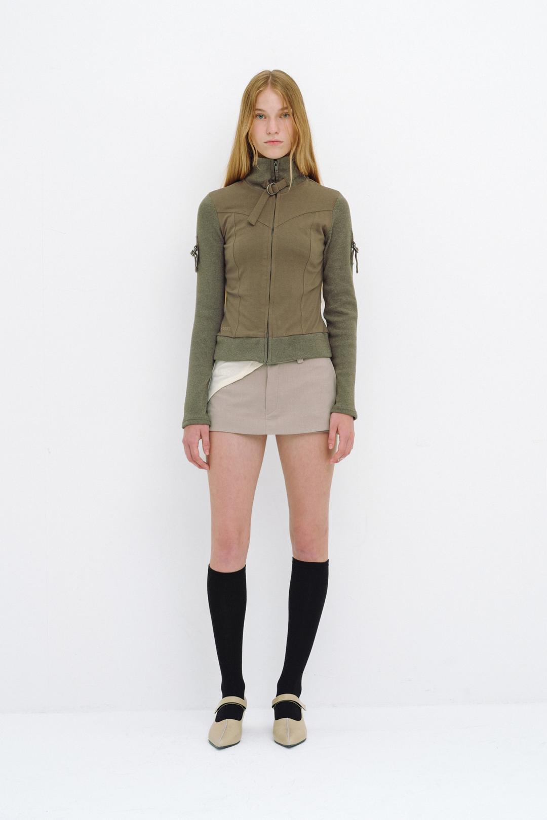 FAKE WRAP SHORT PANTS / BEIGE
