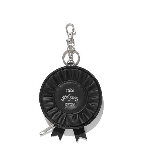 RIBBON COCKADE CARD PURSE_BLACK(NG2FFUAB60A)