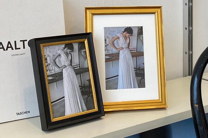 웨딩포토테이블 탁상액자 골드프레임액자