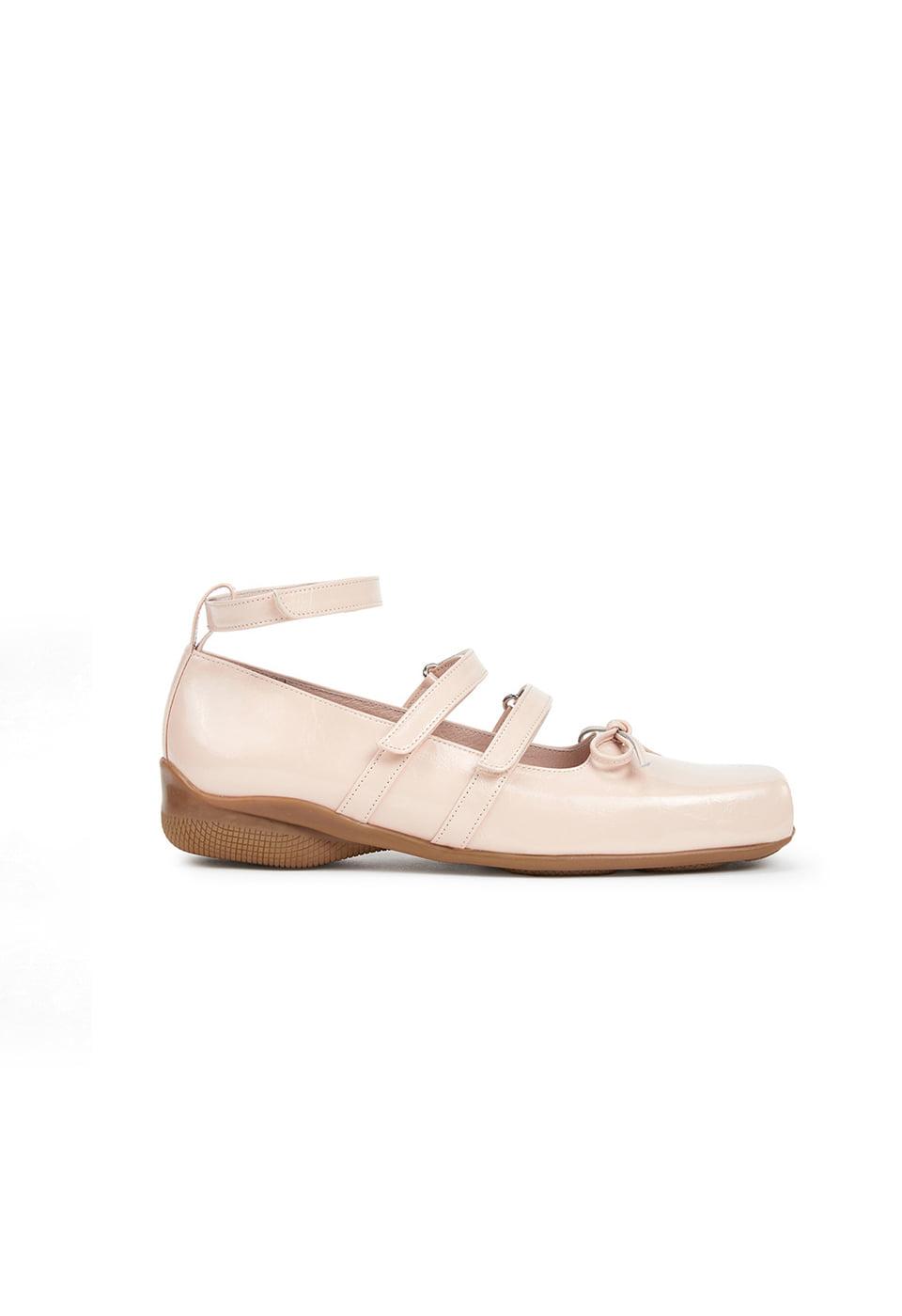 STRAP BALLET FLAT, SALMON