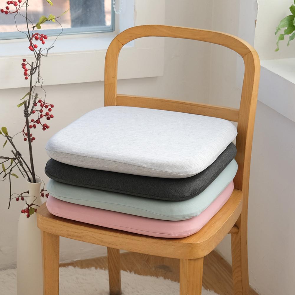 착한연구소 메모리폼 모던 파스텔 사각방석 푹신한 의자 사무실 두꺼운