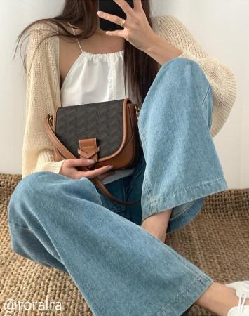 이런 상품 어때요? 질스튜어트 뉴욕 액세서리 [로젤라칠링] 브라운 패턴 플랩형 새들백 JABA4E461W2