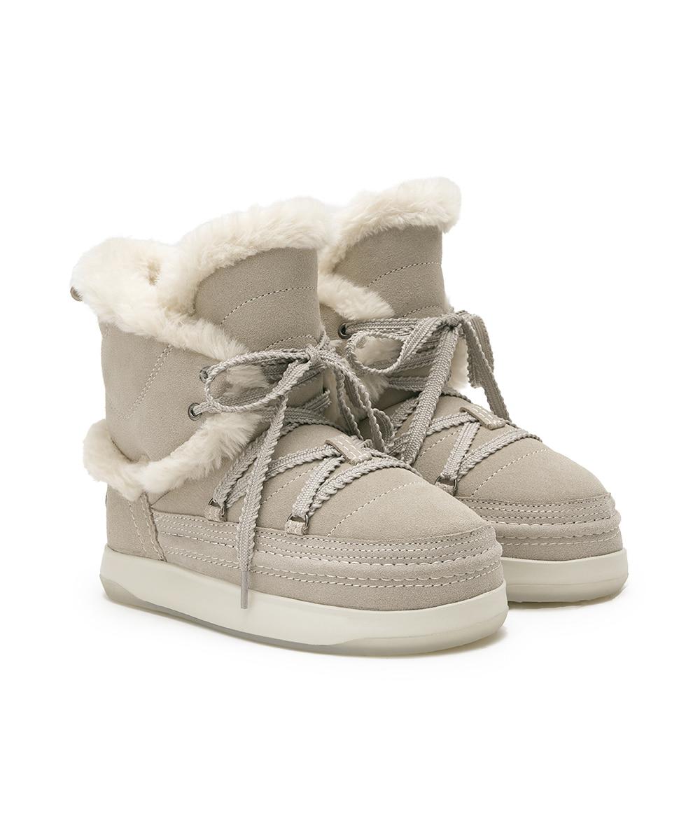 [NEW 10%] COCOON SUEDE BOOTS - SAND