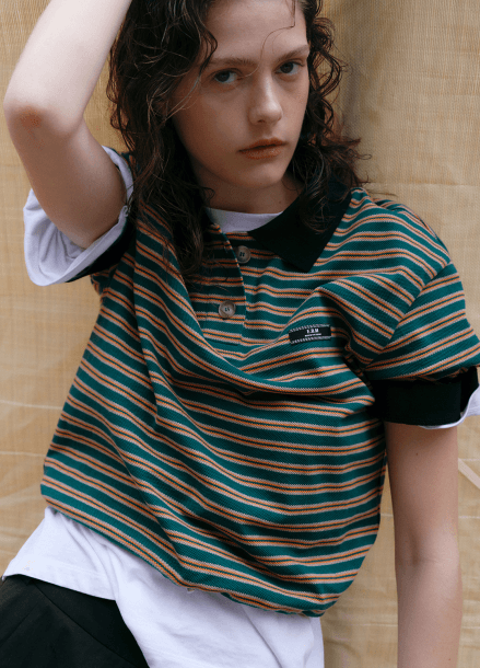 [2차리오더] 스트라이프 피케 셔츠