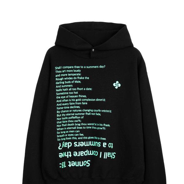 SONNET 18 HOODIE (STANDARD) / black