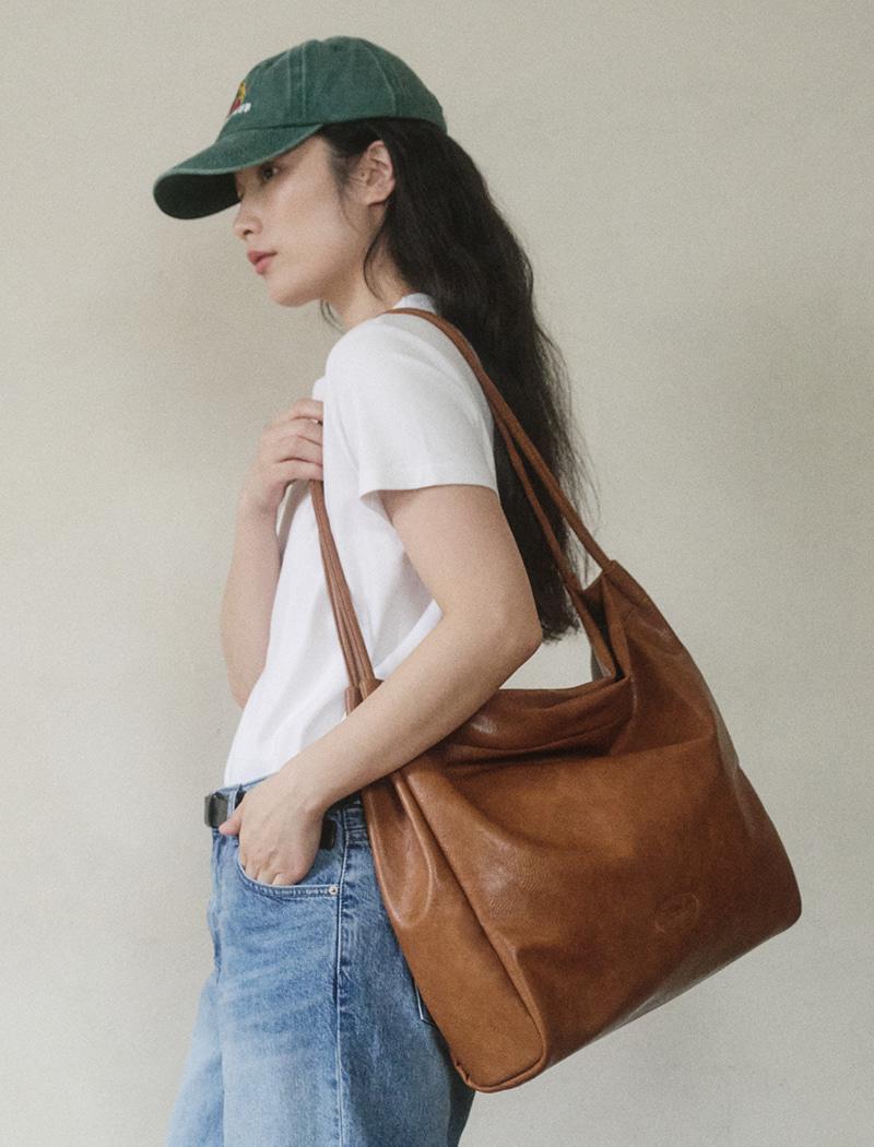 Big Marée shoulder bag-caramel